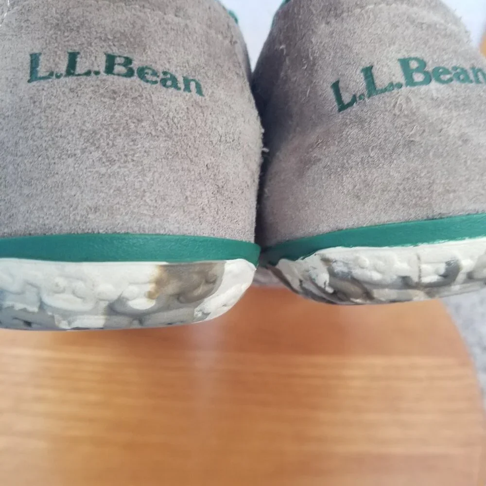 L.L.Bean Men's Mountain Moccasin Shoes Style 301052 Size 11 Gray Indoor Outdoor